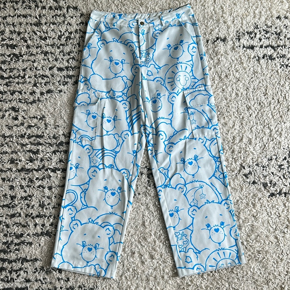 ROMWE Care Bear Cargo Pants Size Small